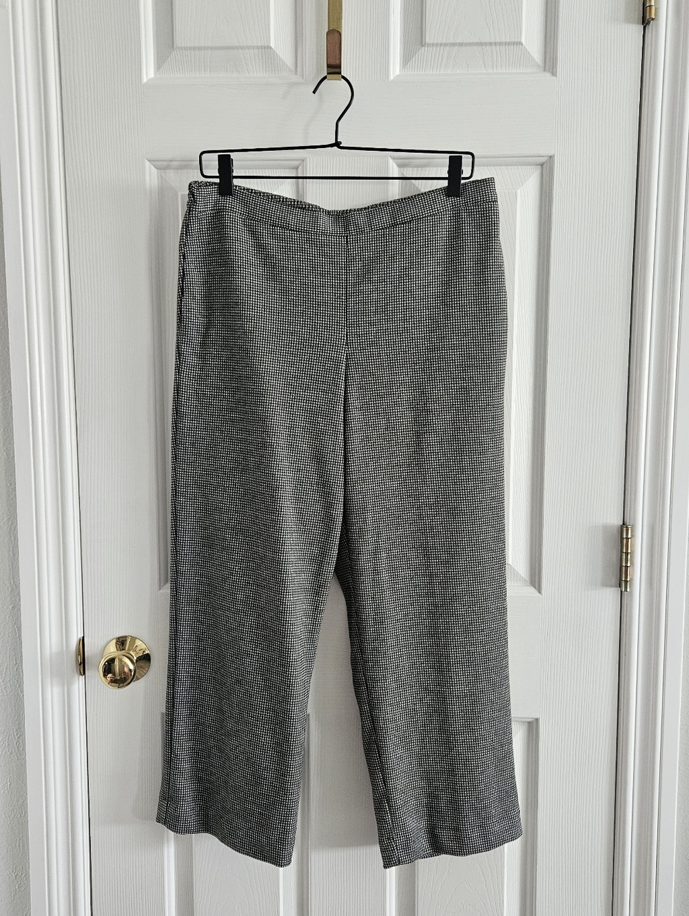 NWOT Petite Alfred Dunner Houndstooth Comfort Waist Mid-Rise Trousers